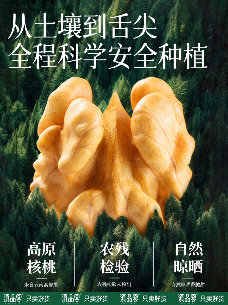 Yunnan Product Science and Technology Academy Organic Walnut Kernels 2025 New Crop Original Flavor Organic Walnut Pulp for Pregnant Women to Make Soy Milk 500g