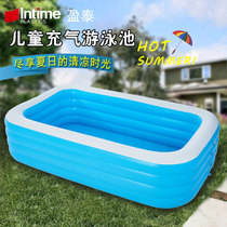 Inflatable blue and white swimming pool home thickened adult pool outdoor baby children outdoor swimming pool