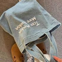 American canvas bag retro ins style large capacity student morning commute literary shoulder bag class tote bag for women