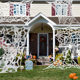 Halloween Decoration with Torn Fabric to Simulate Spider Webs for Outdoor Courtyard, Garden, Lawn, and Venue to Create a Scary Atmosphere