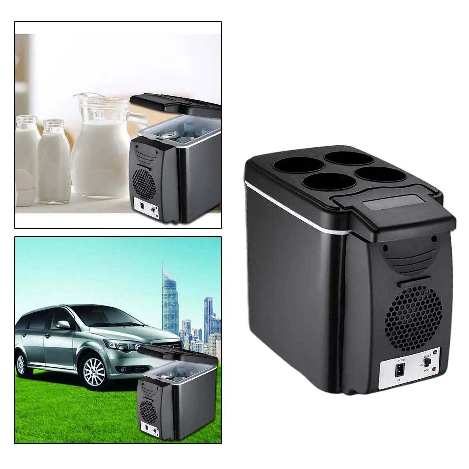 6L Blk Мини-автомобильный холодильник с подогревом Compt для лодки на колесах на открытом воздухе