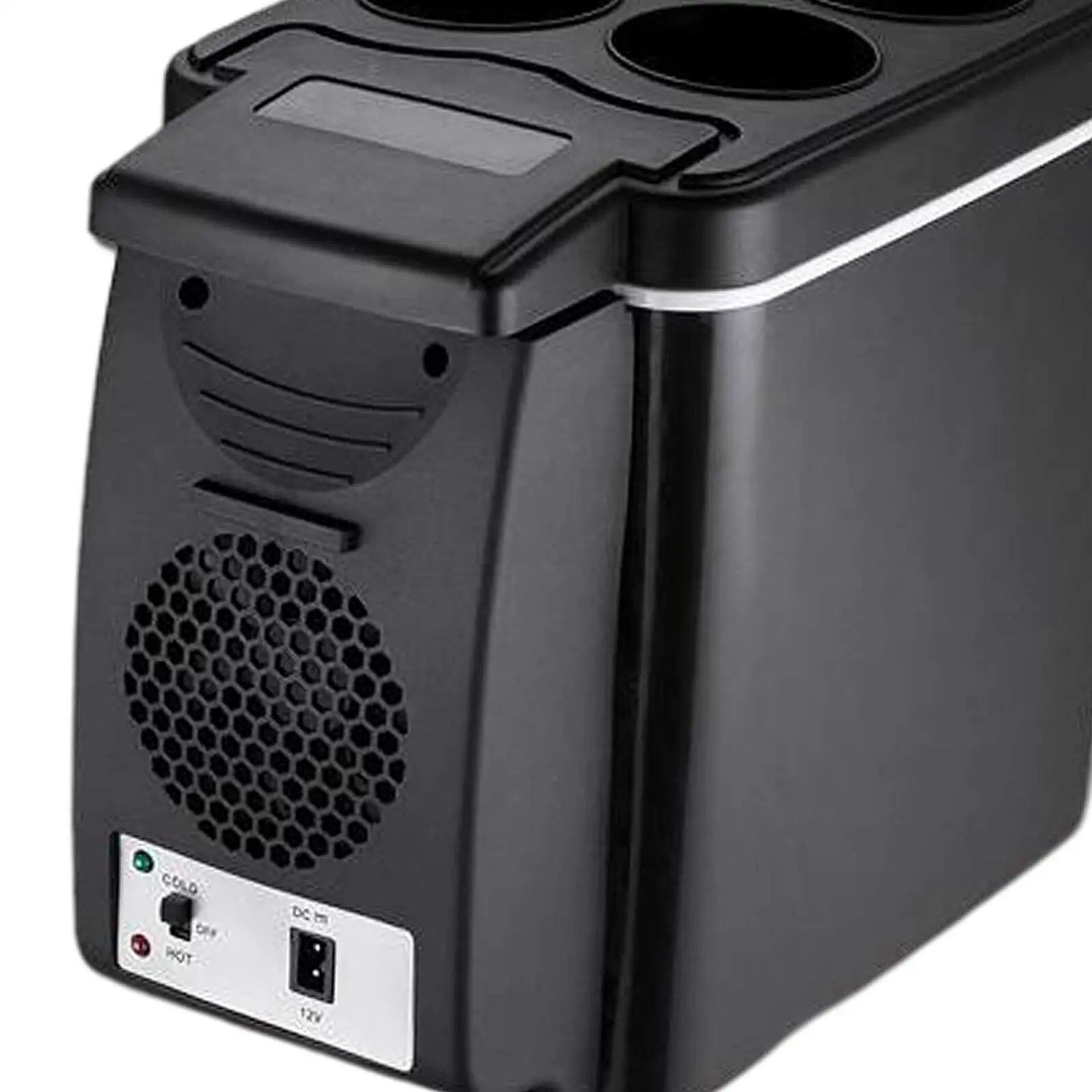 6L Blk Мини-автомобильный холодильник с подогревом Compt для лодки на колесах на открытом воздухе