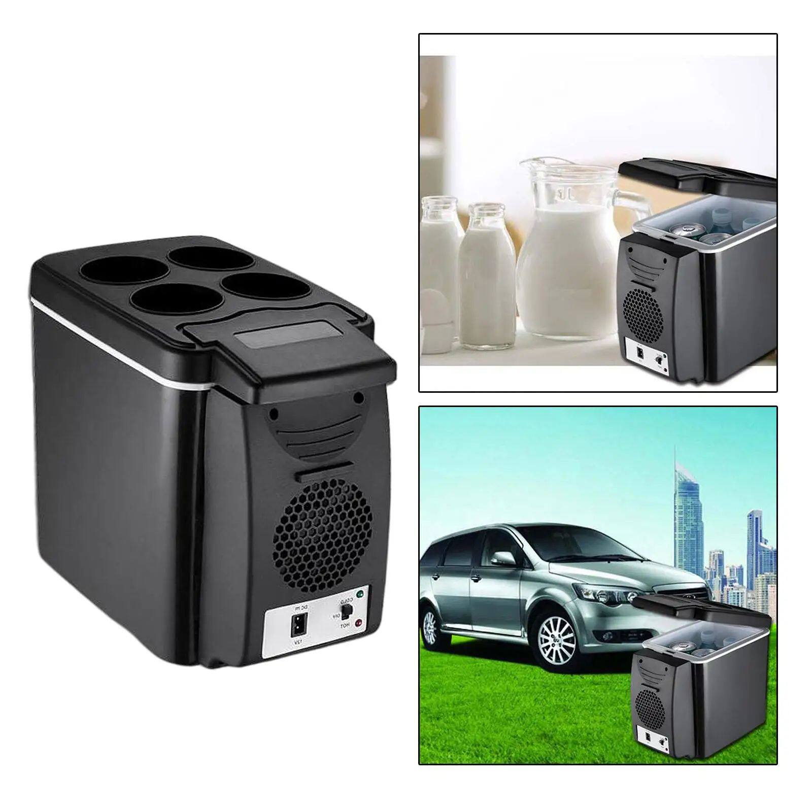 6L Blk Мини-автомобильный холодильник с подогревом Compt для лодки на колесах на открытом воздухе