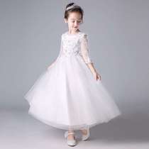 Childrens dress princess dress flower girl girl wedding dress tutu skirt piano performance costume