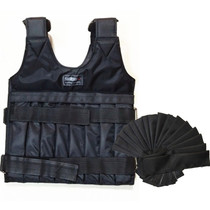 Adjustable steel plate empty vest with padded shoulders heavy-duty sand jacket fitness empty vest does not contain steel plate