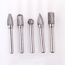 5pc carbide tungsten steel grinding head 6*10 rotary file tungsten steel milling head woodworking wood carving grinding head carving knife