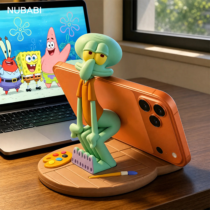 Nubabi Bikini Bottom Squidward Phone Stand Multifunctional Office Gadget for Watching Shows Lazy Phone Holder Nubabi Bikini Bottom Squidward Phone Stand Multifunctional Office Gadget for Watching Shows Lazy Phone Holder