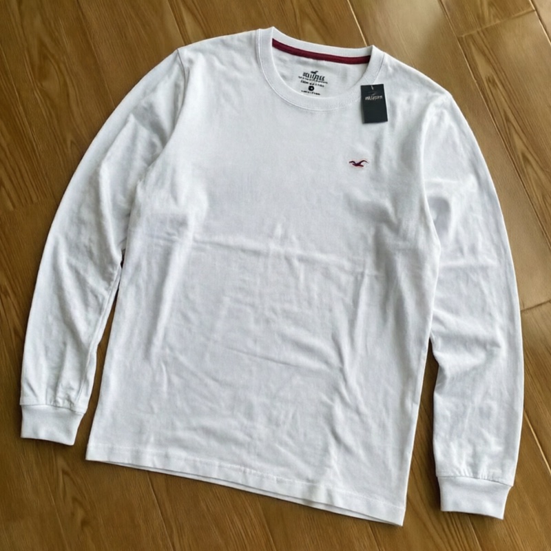 American-Style Af Classic Small Seagull Embroidered Long-Sleeve T-Shirt, Round Neck, Trendy Brand, Solid Color, Simple, Light Luxury, Unisex Base Shirt American-Style Af Classic Small Seagull Embroidered Long-Sleeve T-Shirt, Round Neck, Trendy Brand, Solid Color, Simple, Light Luxury, Unisex Base Shirt