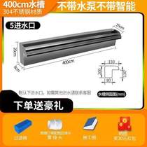 Landscape trough wall water curtain wall courtyard garden flowing water water feature waterfall fish pond flowing water outlet stainless steel