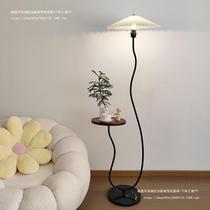 Full spectrum eye protection floor lamp pleated wireless mobile phone charger living room sofa coffee table table lamp bedroom atmosphere light