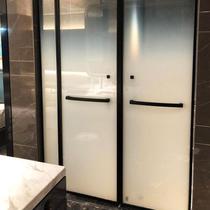 Tempered laminated gradient glass hotel shower room partition laminated glass office screen supports sample customization