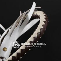 Mongolian riding whip leather colored riding whip grassland characteristic yurt supplies Inner Mongolia headwear crafts riding whip