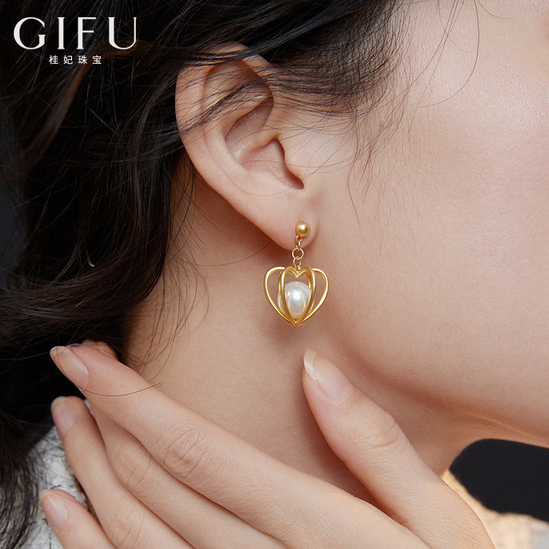 GIFU Superior Sensual Needle Girl Pure Silver Temperament Style Retro Ear Accessories 100 Hitch Elegant Synthetic Pearl Earrings Earrings Pendant