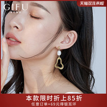 GIFU advanced sense synthetic pearl sterling silver exaggerated earrings female fashion earrings temperament earrings stud 2021 New Tide