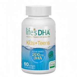 【美国进口】life'sDHA帝斯曼护眼青少年叶黄素藻油60粒dha小精灵
