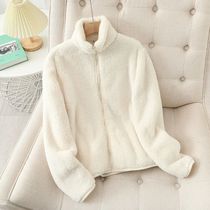 Womens Fleece Coat Winter Warm Thicken Jacket Two-Sided Wea