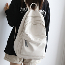 Xtep official website versatile solid color double-layer large-capacity backpack mens backpack school bag female junior high school students college