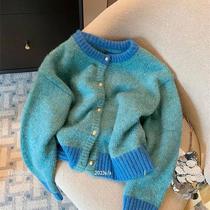 American Style Vintage Women Knitwear 2024 Autumn Winter O-N