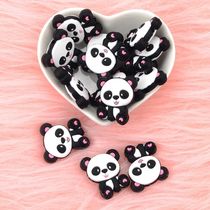 Panda Silicone Beads 5pcs lot BPA Free Baby Teething Bead F