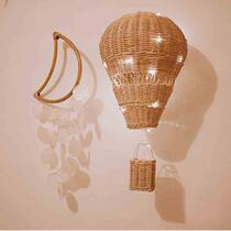 Ins style hand-woven rattan hot air balloon childrens room preschool education place photography agency home decoration supplies