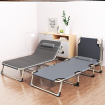 Folding bed lunch break chair outdoor portable simple bed type hospital lazy camp bed detachable bold nap artifact