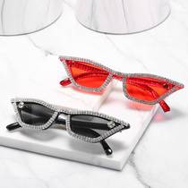 2020 new style diamond sunglasses personalized trendy handmade diamond cat-eye sunglasses for women exaggerated diamond glasses
