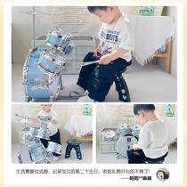 Qiaowa Baobei drum set 29846 beginner toy music jazz drum male 1-4 Baoerbao beats the drum