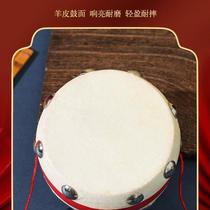 Rattle old-fashioned baby can chew wooden red sheepskin hand rattle Chinese style childrens traditional toy