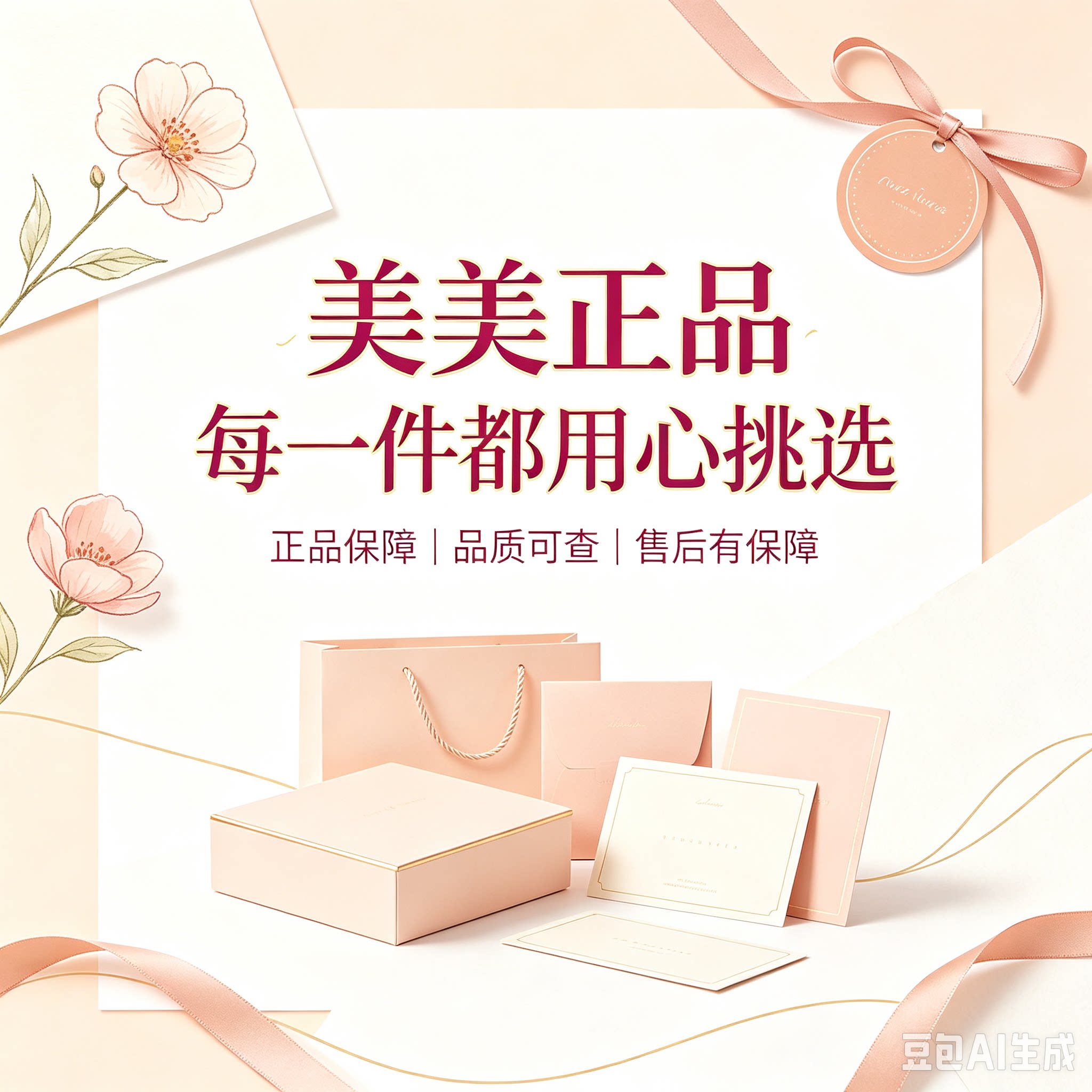 美美正品美妆店的LOGO