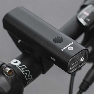 洛克兄弟自行车灯前灯夜骑行强光400流明手电筒USB充电防雨山地车