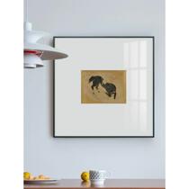 Personalized decorative painting modern simple background wall high-end hanging painting Leopard niche designer restaurant decorations