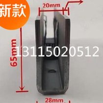 Guardrail glass clamp floor trough custom-made decoration base glass tube escalator painted stainless steel trough tube stair handrail