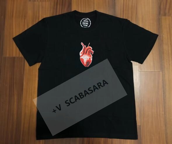 ASSC принт сердца цилиндр short sleeves