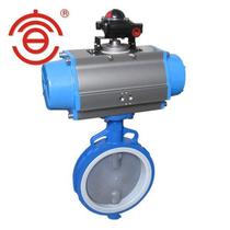Fluorine lined butterfly valve Pneumatic fluorine lined butterfly valve Pneumatic fluorine lined butterfly valve Preferred pneumatic fluorine lined butterfly valve