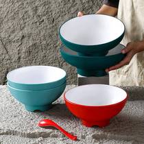 Melamine tableware spicy hot bowl large bowl noodle restaurant special bowl imitation porcelain soup bowl vegetable bowl plastic ramen bowl commercial