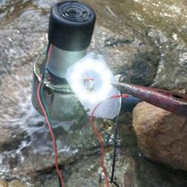 Field water turbine hydraulic generator household small portable 220v high power outdoor test pipeline type