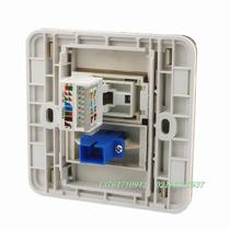 Lonasna Laishan Electrician Champagne Gold Frame Panel Voice Telephone RJ11 Network RJ45 Fiber Optic TV