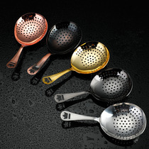 Stainless steel Julip ice filter Crown ice filter mesh spoon filter spoon bartending ice filter Strainer