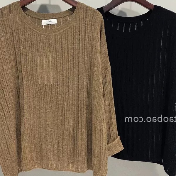 Loose and Casual Ribbed Crew Neck Sweater for Women, Spring and Autumn Casual Versatile Batwing Sleeve Knit Top Loose and Casual Ribbed Crew Neck Sweater for Women, Spring and Autumn Casual Versatile Batwing Sleeve Knit Top