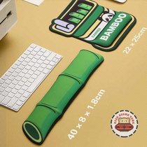 Xiaoxiongtang Bamboo Silicone Mouse Pad Memory Foam Keyboard Hand Rest Wrist Rest Pad Extra Large Mouse Pad