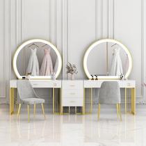 Ins style light luxury dressing table wedding photo studio dressing table with light bridal shop beauty salon makeup table and chair combination