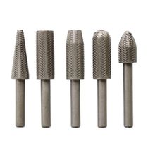 5 pieces electric rotary file embossed steel file soft metal file electric set grinding head electric file head 6mm