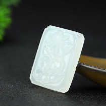 Jinyu Runzhen selects natural Afghan jade lotus brand pendant for women exquisite small pendant