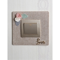 Switch protective cover anti-dirty fabric new decorative wall sticker light socket dust cover frame cover wall lamp protective sticker
