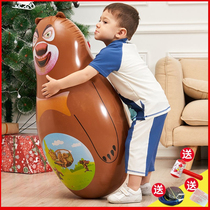 Thickened inflatable tumbler toy large size children adult baby boys and girls toys vent fitness 90cm boxing