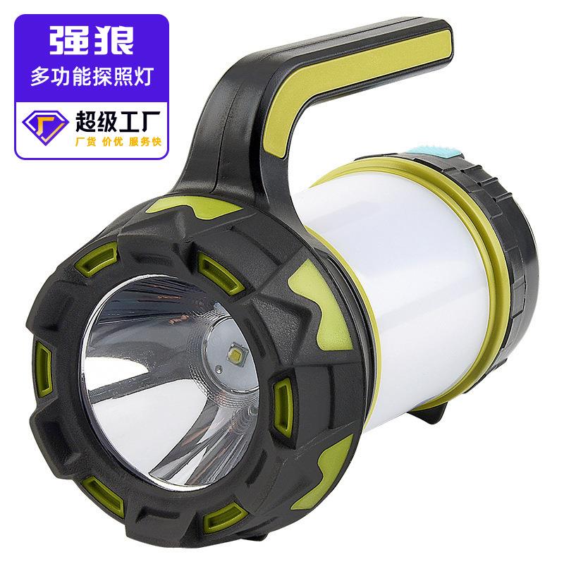 Cross-border new USB charging output camping emergency lighting portable flashlight bright searchlight LED flashlight