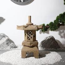 High-end stone lanterns antique Chinese solar stone lanterns courtyard outdoor stone lanterns bluestone carbide lanterns Zen decoration