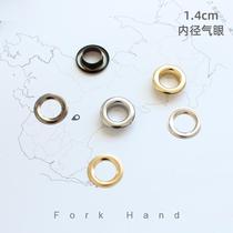 Handmade bag making accessories hardware bucket bag air eye large metal pompadour hollow rivet eyelet button 1 4