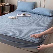 Pure cotton waterproof diaper sheet single piece cotton mattress cover bed cover sheet all-inclusive anti-slip quilted bed cover protective cover