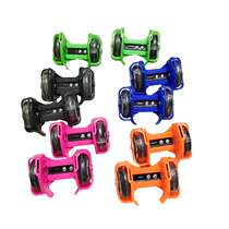 Hot Wheels Heelys shoes childrens PVC wheel luminous roller skates three-color transportation tool